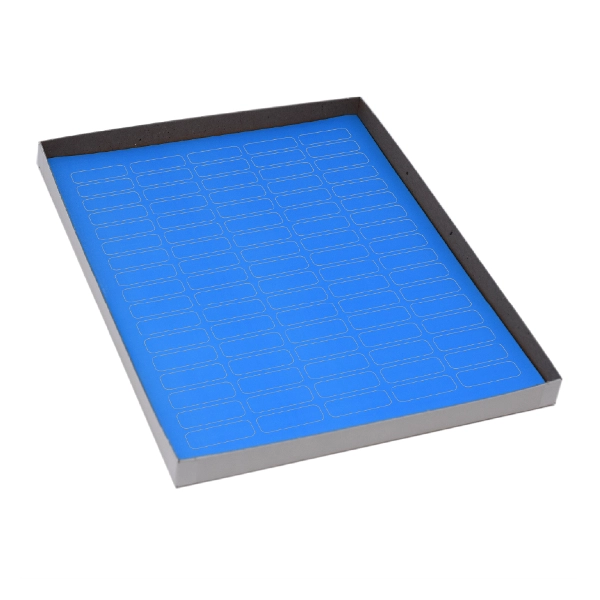 Globe Scientific Label Sheets, Cryo, 33x13mm, for 1.5-2mL Tube 20 Sheet Blue Box of 1700 LCS-33X13B