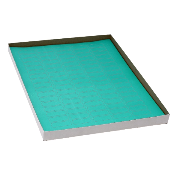 Globe Scientific Label Sheets, Cryo, 33x13mm for 1.5-2mL Tube 20 Sheet Green Box of 1700 LCS-33X13G