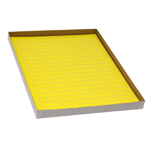 Globe Scientific Label Sheets, Cryo, 33x13mm, 1.5-2mL Tube 20 Sheet Yellow  Box of 1700 LCS-33X13Y