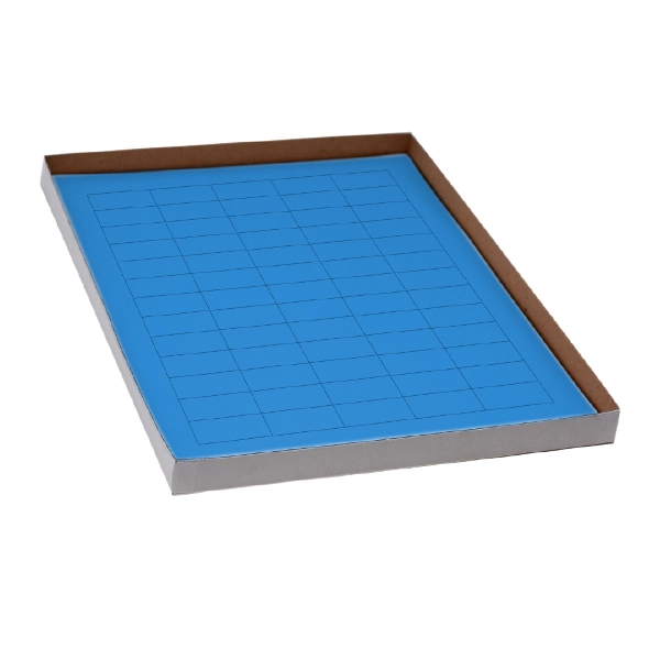 Globe Scientific Label Sheets, Cryo, 38x19mm, for General Use, 20 Sheet Blue Box of 1200 LCS-38X19B