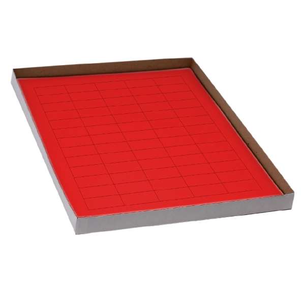 Globe Scientific Label Sheets, Cryo, 38x19mm, for General Use, 20 Sheet Red Box of 1200 LCS-38X19R