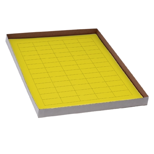 Globe Scientific Label Sheets, Cryo, 38x19mm for General Use 20 Sheet Yellow Box of 1200 LCS-38X19Y