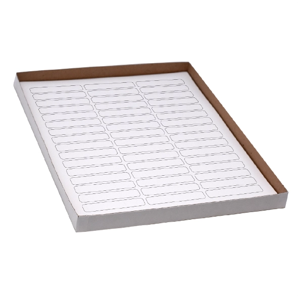 Globe Scientific Label Sheets, Cryo, 64x13mm, Racks and Boxes 20 Sheet White Box of 1200 LCS-64X13W
