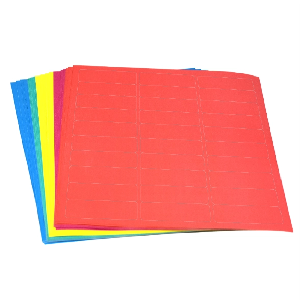 Globe Scientific Label Sheets, Cryo, 67x25mm, for Racks and Boxes, Assorted Box of 750 LCS-67X25RW