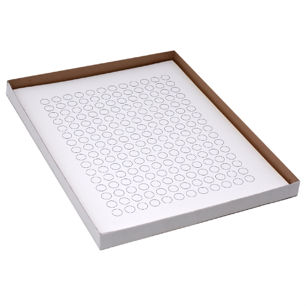 Globe Scientific Label Sheets, Cryo, 9.5mm Dots, 0.5-1.5mL Tubes 20 Sheet White Box of 3840 LCS-95W