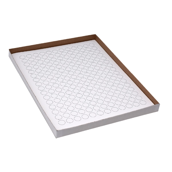 Globe Scientific Label Sheets, Cryo, 13mm Dots for 1.5-2mL Tube 20 Sheet White Box of 3840 LCS-D13W