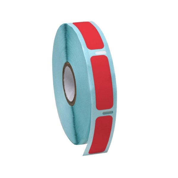 Globe Scientific Label Roll, Cryo, Direct Thermal for Cryogenic Vials, Red Roll/750 LTC-38X13R