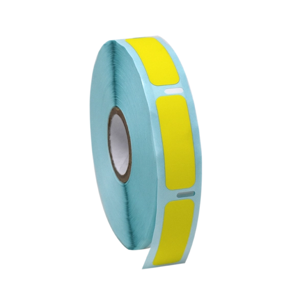 Globe Scientific Label Roll, Cryo, Direct Thermal for Cryogenic Vials, Yellow Roll/750 LTC-38X13Y