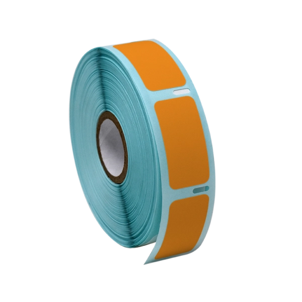 Globe Scientific Label Roll, Cryo, Direct Thermal Large Vials and Tube, Orange Roll/750 LTC-38X19N