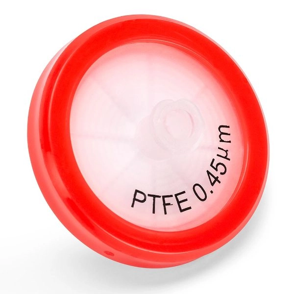 Globe Scientific Syringe Filter PTFE Hydrophobic Membrane .45um Porosity 30mm Box/100 SF-PTFE-H-4530