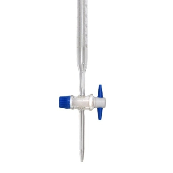Eisco 25ml Burette Class A, DIN 385 Compliant, 0.10ml Graduations - Eisco Labs CH0240BWT