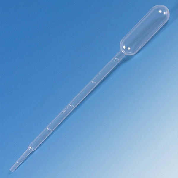 Globe Scientific Pipet, 5.0mL Large Bulb Graduated to 1mL 150mm Bulb Draw - 3.4mL BOX/500 137010-500