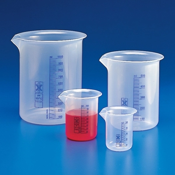 Globe Scientific 50mL Beaker, PP, Printed Graduations 601822-1