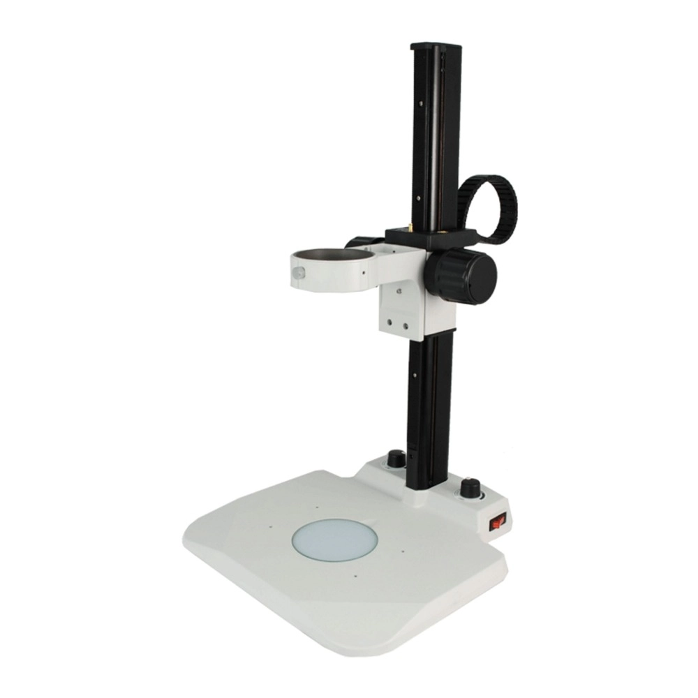 Opti-Vision Microscope Track Stand, 85mm Coarse Focus Rack, LED Bottom Light (Dimmable) ST02031404