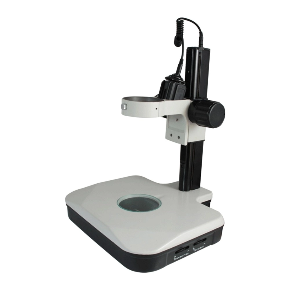 Opti-Vision Microscope Track Stand, 83mm Coarse Focus Rack, Top and Bottom Halogen Light ST02031223