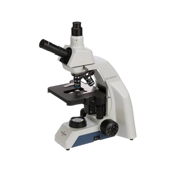 Accu Scope EXC-120 Monocular Microscope w/ Vertical Camera Port, Achromat Objs EXC-121-V
