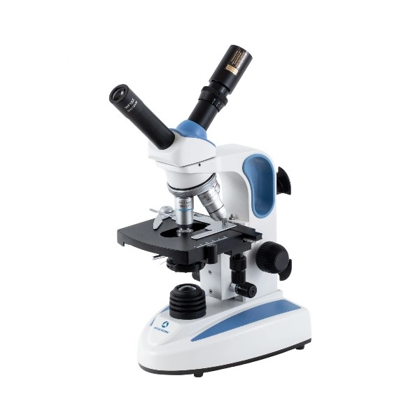 Accu Scope EXM-150 Monocular Microscope with Mechanical Stage, 100x Objective EXM-151-T-EP