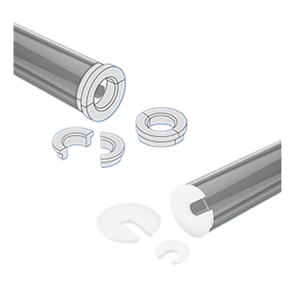 Ace Glass 11-32mm Aluminum Shield Cap Two-Piece 5798-25