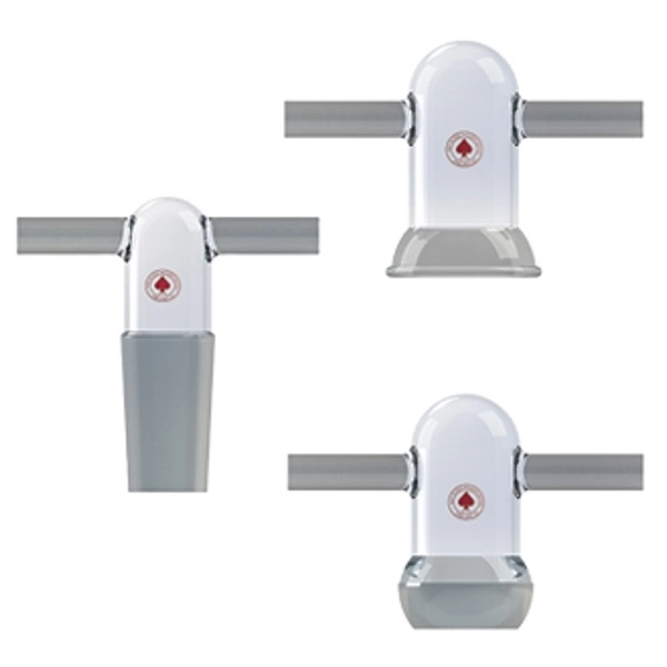 Ace Glass Adapter, Tee Tube Compression, DN25 Socket, 3/4in OD Ground Glass Sidearm 12737-60