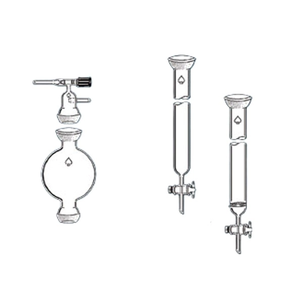 Ace Glass 75mmid 18" 75/50 Epoxy Coated Flash Chromatography Column 5872-52