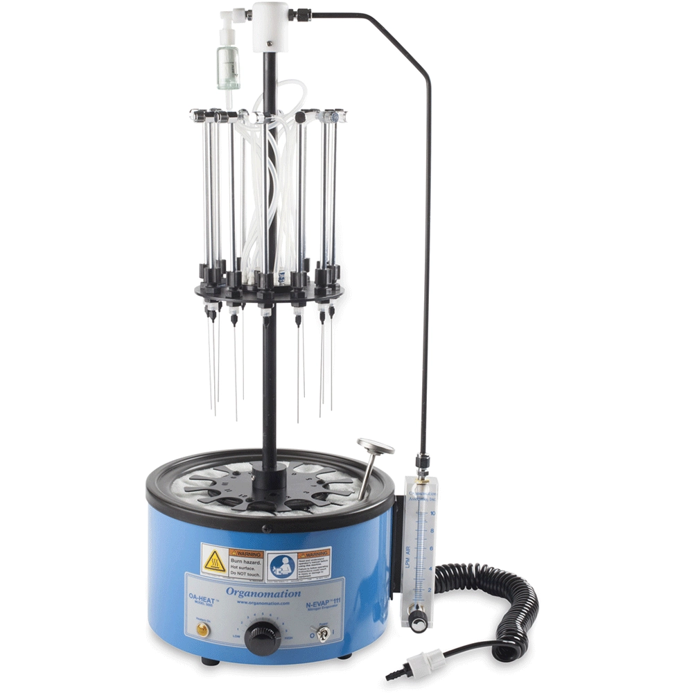 Organomation 12 Position N-EVAP Evaporator with Heated Dry Bath  11155-DA