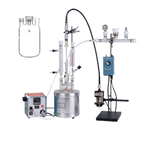 Ace Glass 2000ml Pressure Vessel Body, One-Piece, #25 Center, (3) #15, (1) #7 Side Necks 6436-22