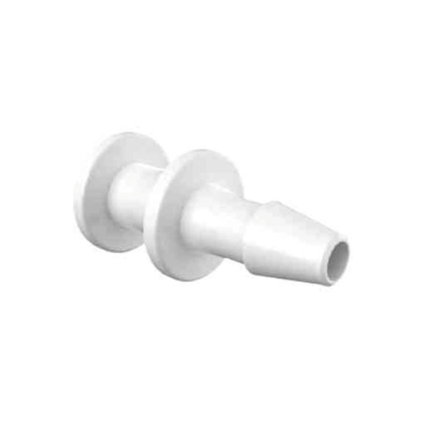 Foxx Life Sciences Eldon James 3/32" Barb, Plug, Natural Kynar (PVDF), 100/PK 11524-08-100