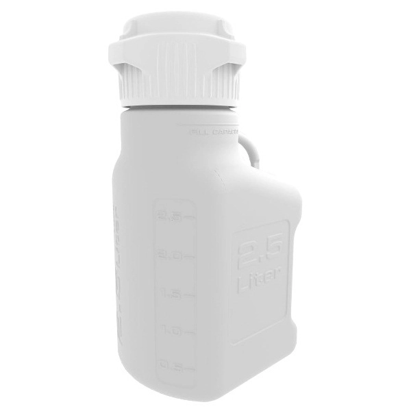 Foxx Life Sciences EZBio Carboy, HDPE, 2.5 L, No Spigot, 83 mm, Double Bagged, 1/EA 512-5C52-FLS