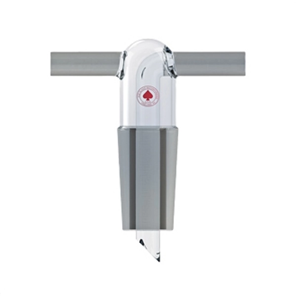 Ace Glass Adapter, Tee Tube Compression, 45/50, 3/8in OD Ground Glass Sidearm, Drip Tip 12739-23