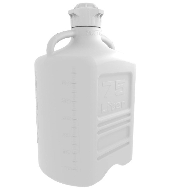 Foxx Life Sciences EZBio Carboy, PP, 75 L, No Spigot, VersaCap 120 mm, Non Sterile 1/EA 515-5K62-FLS