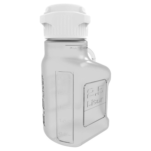 Foxx Life Sciences EZBio Carboy, PETG, 2.5 L, No Spigot, 83 mm, Non Sterile, 1/EA 517-5C52-FLS