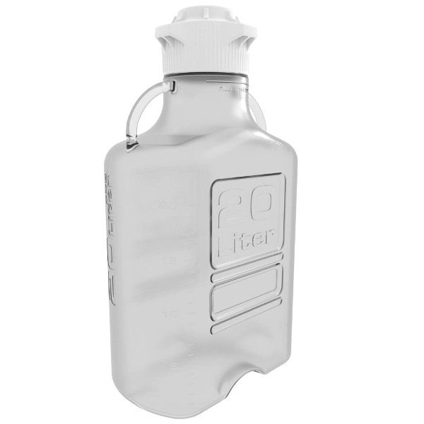 Foxx Life Sciences EZBio Carboy, PETG, 20 L, No Spigot VersaCap 120 mm Non Sterile 1/EA 517-5H62-FLS