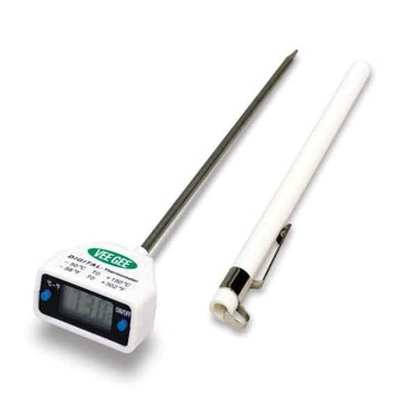 Veegee Scientific -50° to +150°C / -58° to +302°F Range, Digital Stem Thermometers 83210-12