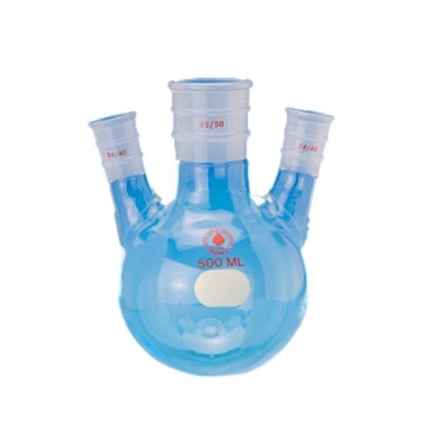 Ace Glass Flask, Round Bottom, Three Neck, 3L, 24/40 Center, 24/40 Sides 6948-38