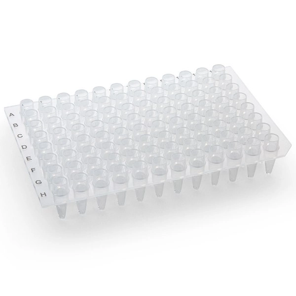 Globe Scientific 0.2mL 96-Well PCR Plate, No Skirt, Chimney Top, Clear BOX/10 PCR-NS-02-CH