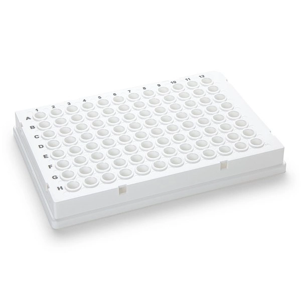 Globe Scientific 0.2mL 96-Well PCR Plate, Low Profile, Full Skirt, White BOX/10 PCR-FS-02W