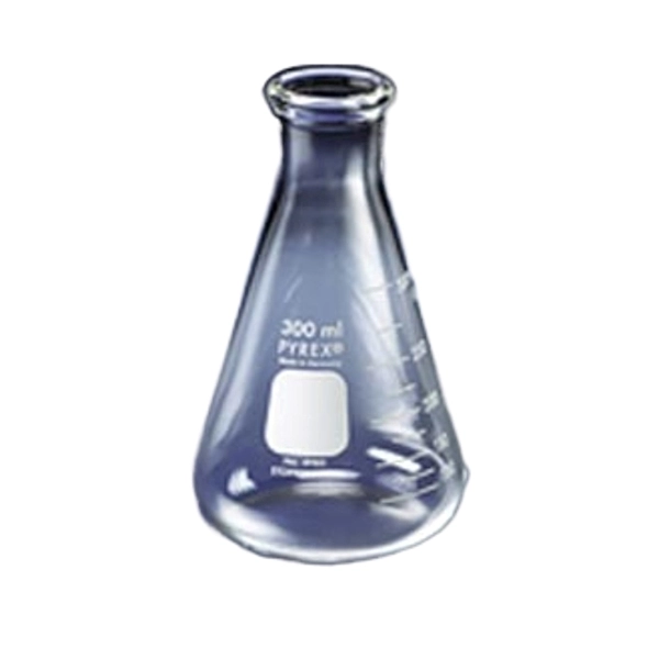 Ace Glass Flask, Erlenmeyer, Heavy Rim, 2L, CS/8, SP/1, 4980-2L 6976-25