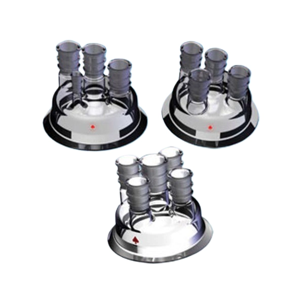 Ace Glass Head, 6In, Four Neck, 24/40 Center, (2)24/40, 10/30 6529-03