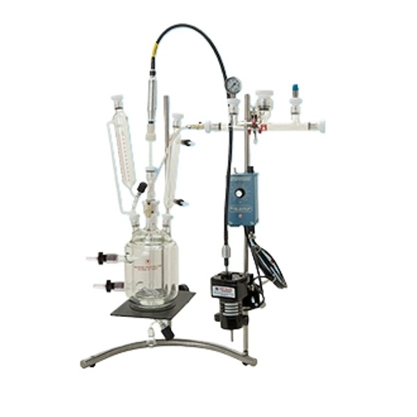 Ace Glass 3000ml, One-Piece Jacketed Pressure Reactor With #25 Center, (4)#15, (1)#7 Necks 6439-254