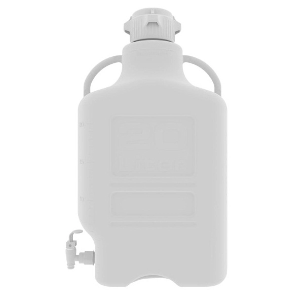 Foxx Life Sciences 20L (5 Gal) High Density Poly (HDPE) Carboy with 83B Cap and Spigot 152-3211-OEM
