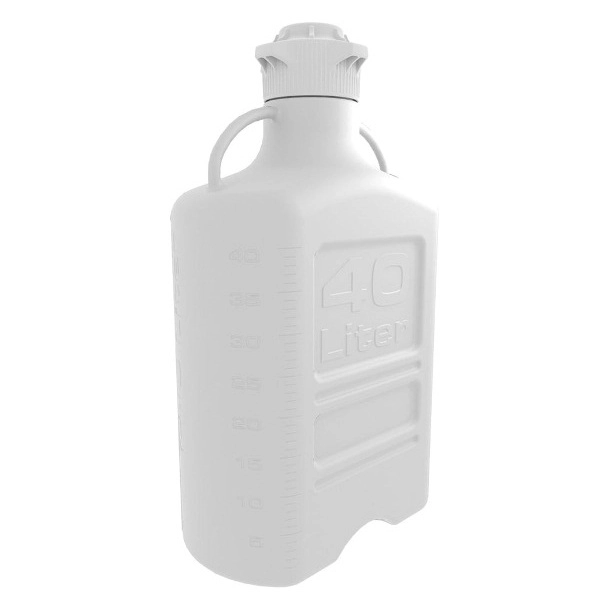 Foxx Life Sciences 40L (10 Gal) High Density Poly Ethylene (HDPE) Carboy with 120mm Cap 152-5121-OEM