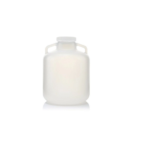 Foxx Life Sciences EZLabpure 10L Wide Mouth Polypropylene (PP) Carboy with White Cap 155-B187-FLS