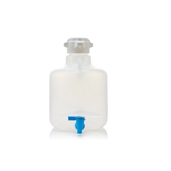Foxx Life Sciences EZLabpure 10L Round Polypropylene Carboy with 83B Cap and Spigot 155-B817-FLS