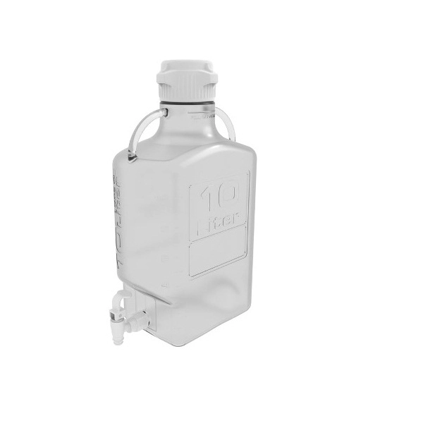 Foxx Life Sciences 10L (2.5 Gal) PETG Carboy with 83B Cap and Spigot 157-2211-OEM