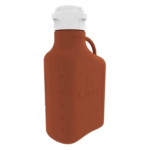 Foxx Life Sciences 5L (1 Gal) Amber High Density (HDPE) Carboy with 83B Cap 15K-1111-OEM