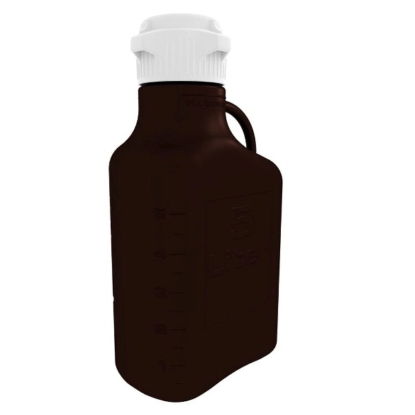 Foxx Life Sciences 5L (1 Gal) Dark Amber Polypropylene (PP) Carboy with 83B Cap 15N-1111-OEM