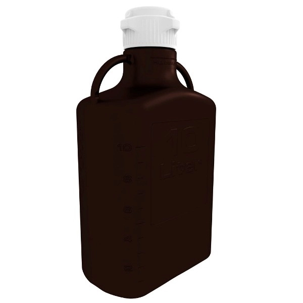 Foxx Life Sciences 10L, Dark Amber Polypropylene (PP) Carboy with 83B Cap 15N-2111-OEM