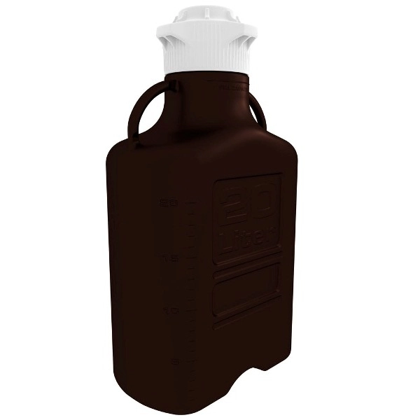Foxx Life Sciences 20L (5 Gal) Dark Amber Polypropylene (PP) Carboy with 120mm Cap 15N-3121-OEM