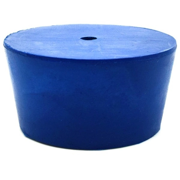 Eisco 10PK Neoprene Stoppers, 1 Hole ASTM - Size: #10 - 42mm Bottom, 50mm Top, 25mm Length CH0321Q1H