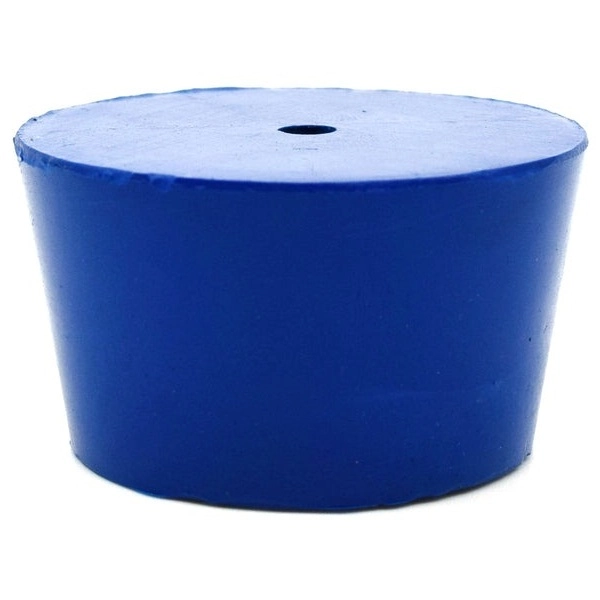 Eisco 10PK Neoprene Stoppers 1 Hole ASTM - Size: #8.5 - 36mm Bottom, 43mm Top, 25mm Length CH0321O1H
